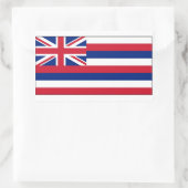 Staatsflagge Hawaii Rechteckiger Aufkleber (Tasche)