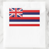 Staatsflagge Hawaii Rechteckiger Aufkleber (Tasche)