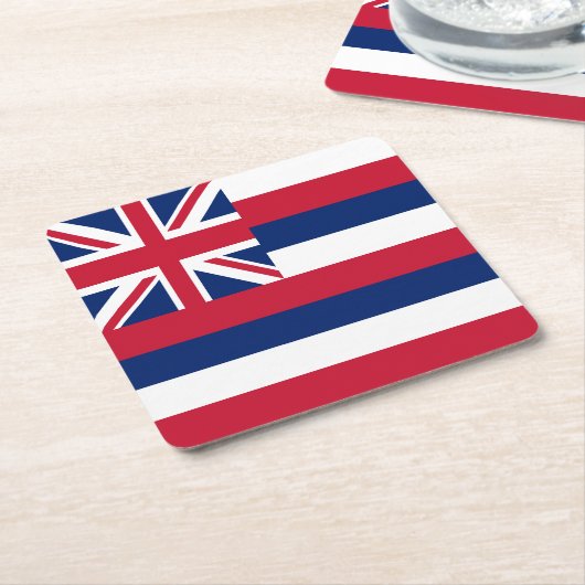 Staatsflagge Hawaii Rechteckiger Pappuntersetzer (angewinkelt)