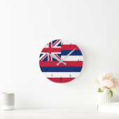 Staatsflagge Hawaii Runde Wanduhr (Zuhause)
