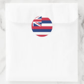 Staatsflagge Hawaii Runder Aufkleber (Tasche)