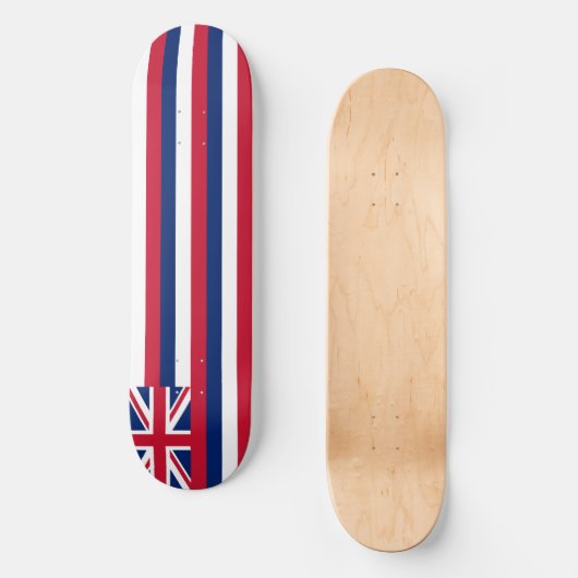 Staatsflagge Hawaii Skateboard (Vorderseite)