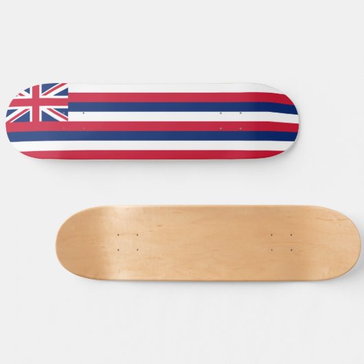Staatsflagge Hawaii Skateboard (Horizontal)