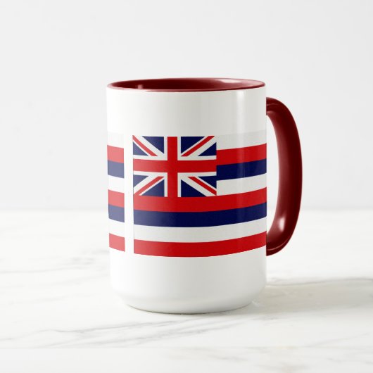 Staatsflagge Hawaii Tasse (VorderseiteRechts)