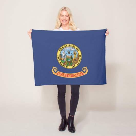 Staatsflagge Idaho, USA Fleecedecke (Beispiel)