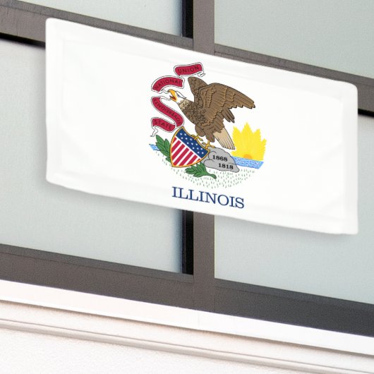 Staatsflagge Illinois Banner (Äußeres Gebäude)