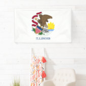 Staatsflagge Illinois Banner (Insitu)