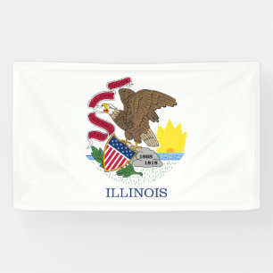 Staatsflagge Illinois Banner