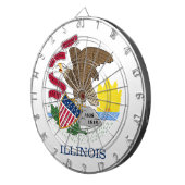 Staatsflagge Illinois Dartscheibe (Vorderseite rechts)