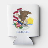 Staatsflagge Illinois Dosenkühler (Rückseite)