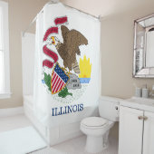 Staatsflagge Illinois Duschvorhang (Beispiel)