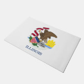 Staatsflagge Illinois Fußmatte (Schrägansicht)
