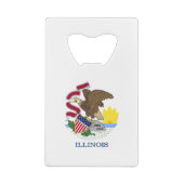 Staatsflagge Illinois Geldbeutel Flaschenöffner (Rückseite)