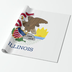Staatsflagge Illinois Geschenkpapier