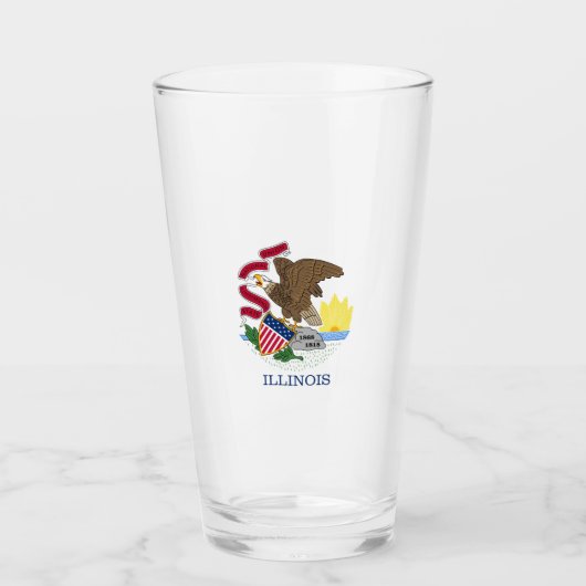 Staatsflagge Illinois Glas (Vorderseite)