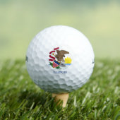 Staatsflagge Illinois Golfball (Insitu T-Shirt)