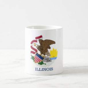 Staatsflagge Illinois Kaffeetasse