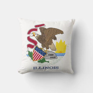 Staatsflagge Illinois Kissen