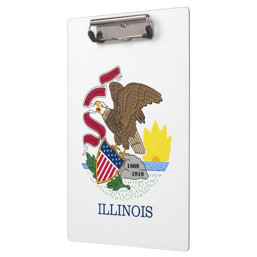 Staatsflagge Illinois Klemmbrett (Links)