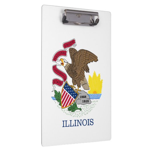 Staatsflagge Illinois Klemmbrett (Rechts)