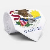 Staatsflagge Illinois Krawatte (Gerollt)