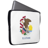Staatsflagge Illinois Laptopschutzhülle (Vorne Rechts)