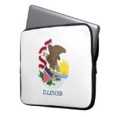 Staatsflagge Illinois Laptopschutzhülle (Vorderseite Links)