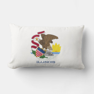 Staatsflagge Illinois Lendenkissen