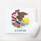 Staatsflagge Illinois Mousepad (Mit Mouse)