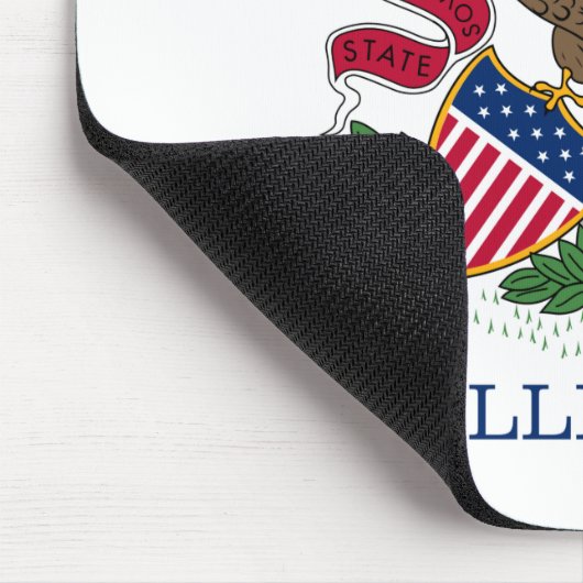 Staatsflagge Illinois Mousepad (Ecke)