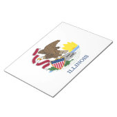 Staatsflagge Illinois Notizblock (angewinkelt)