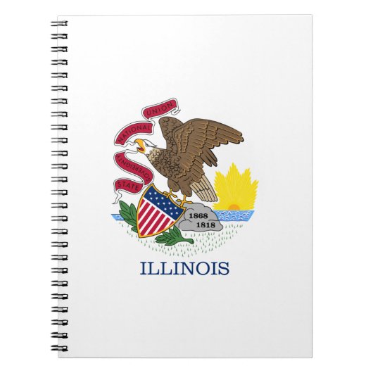 Staatsflagge Illinois Notizblock (Vorderseite)