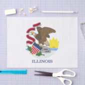 Staatsflagge Illinois Seidenpapier (Handwerk)