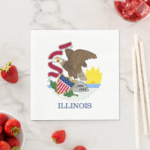 Staatsflagge Illinois Serviette (Beispiel)