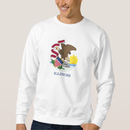 Staatsflagge Illinois Sweatshirt (Vorderseite)