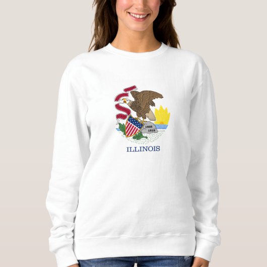 Staatsflagge Illinois Sweatshirt (Vorderseite)