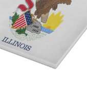 Staatsflagge Illinois, USA Schneidebrett (Ecke)