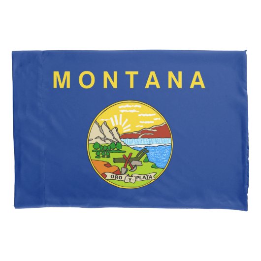 Staatsflagge im Fall Montana Pillow Kissenbezug (Vorderseite-Links)