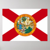 Staatsflagge in Florida Poster (Vorne)