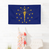 Staatsflagge in Indiana Banner (Insitu)