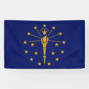Staatsflagge in Indiana Banner