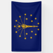 Staatsflagge in Indiana Banner (Vertikal)
