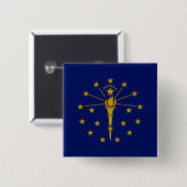 Staatsflagge in Indiana Button (Vorne & Hinten)