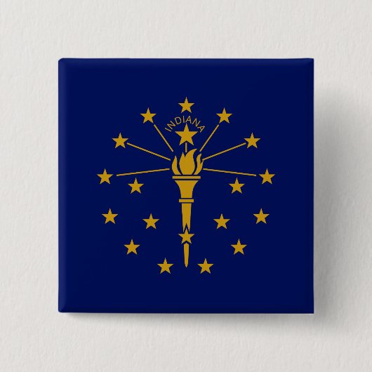 Staatsflagge in Indiana Button (Vorderseite)