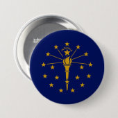 Staatsflagge in Indiana Button (Vorne & Hinten)