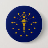 Staatsflagge in Indiana Button (Vorderseite)