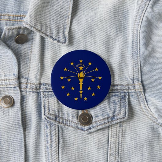 Staatsflagge in Indiana Button (Beispiel)