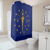 Staatsflagge in Indiana Duschvorhang (Beispiel)
