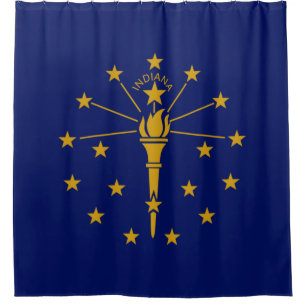 Staatsflagge in Indiana Duschvorhang