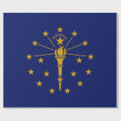 Staatsflagge in Indiana Geschenkpapier (Flach)